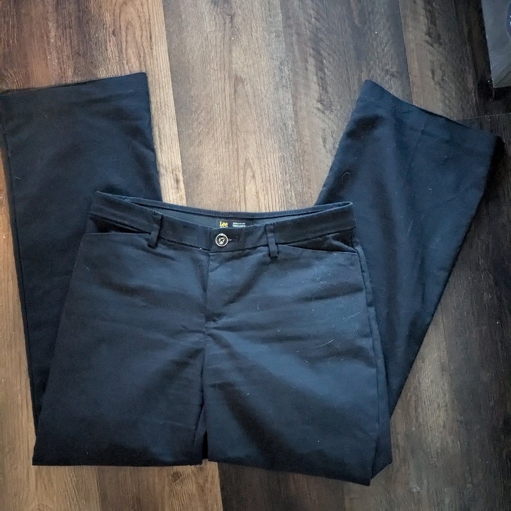 Beautiful Lee Petite Trouser Flex Motion Mid Rise Pants Black Size 8P